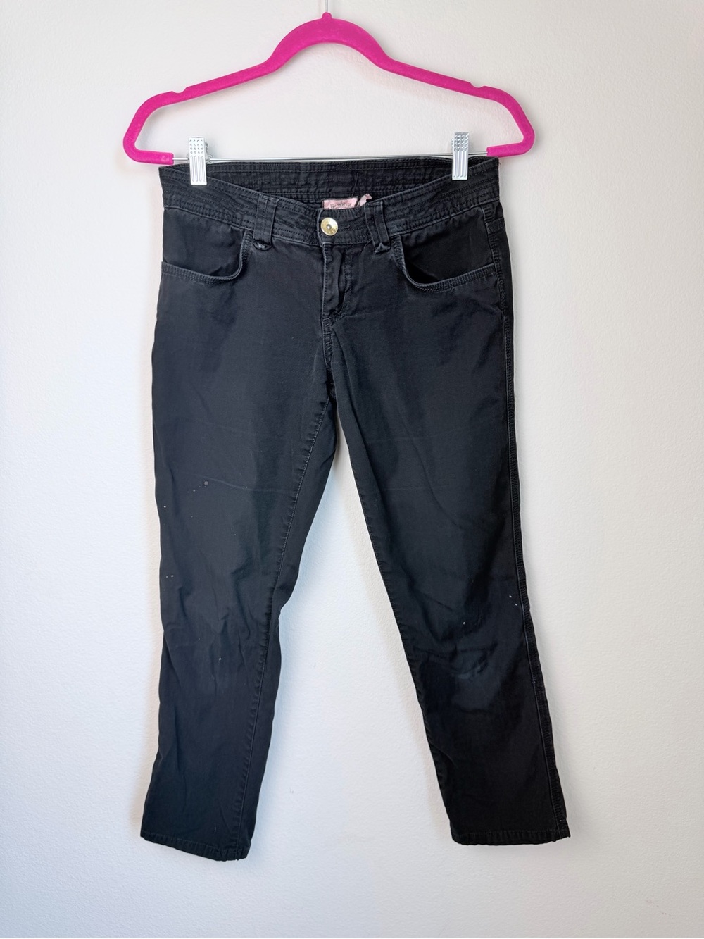 Y2K Juicy Couture black capri pants
